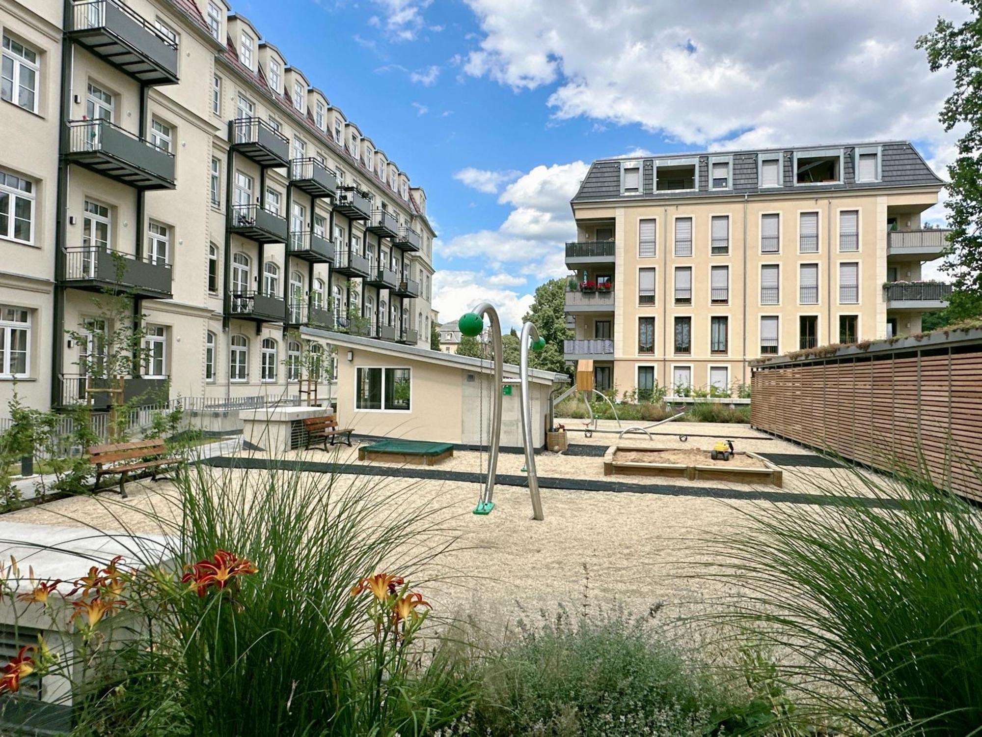 Oasis Appart - Wohnen In Dresden - Netflix - Tiefgarage - Dachterrasse Екстериор снимка
