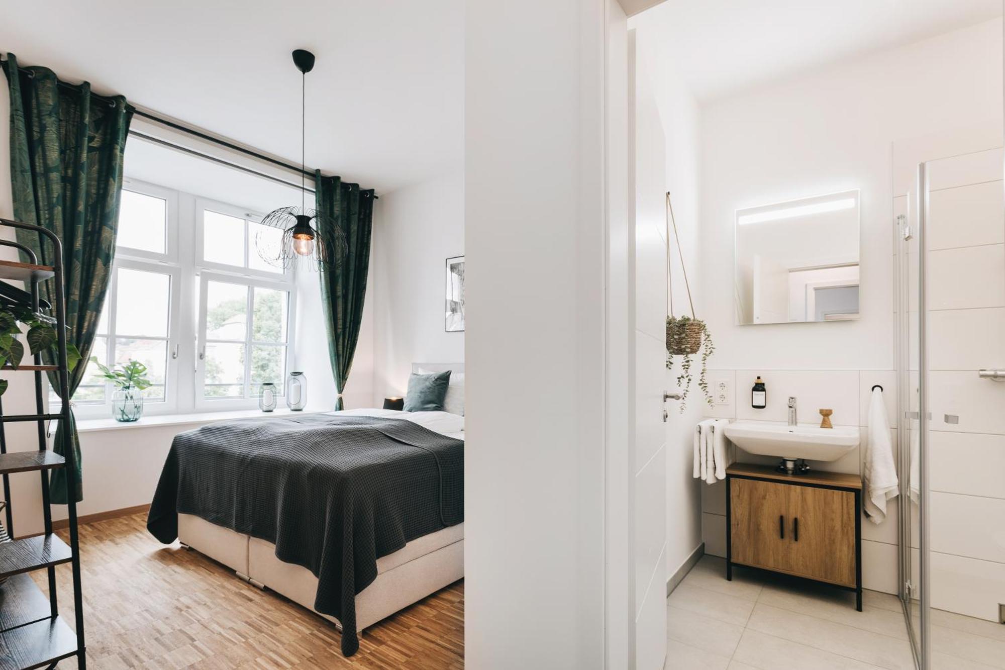 Oasis Appart - Wohnen In Dresden - Netflix - Tiefgarage - Dachterrasse Стая снимка